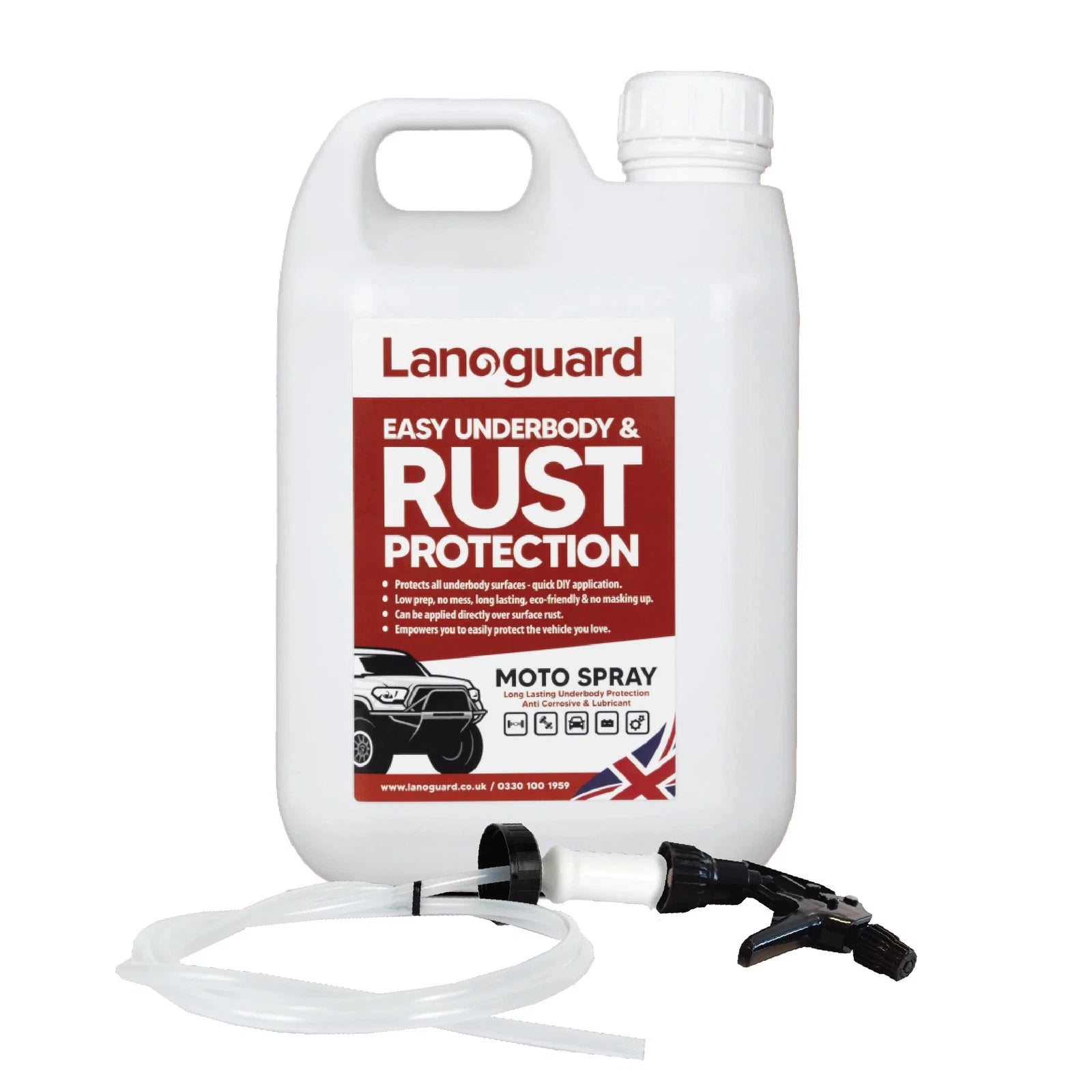 Lanoguard's Underbody Rust Protection | Moto Spray 2L Top-Up (Trigger Sprayer)